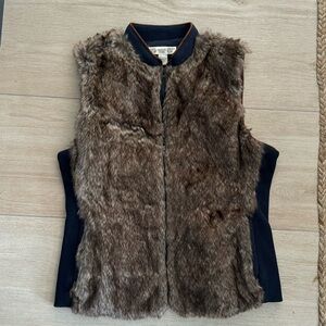 Faux Fur Vintage American Blues Vest.